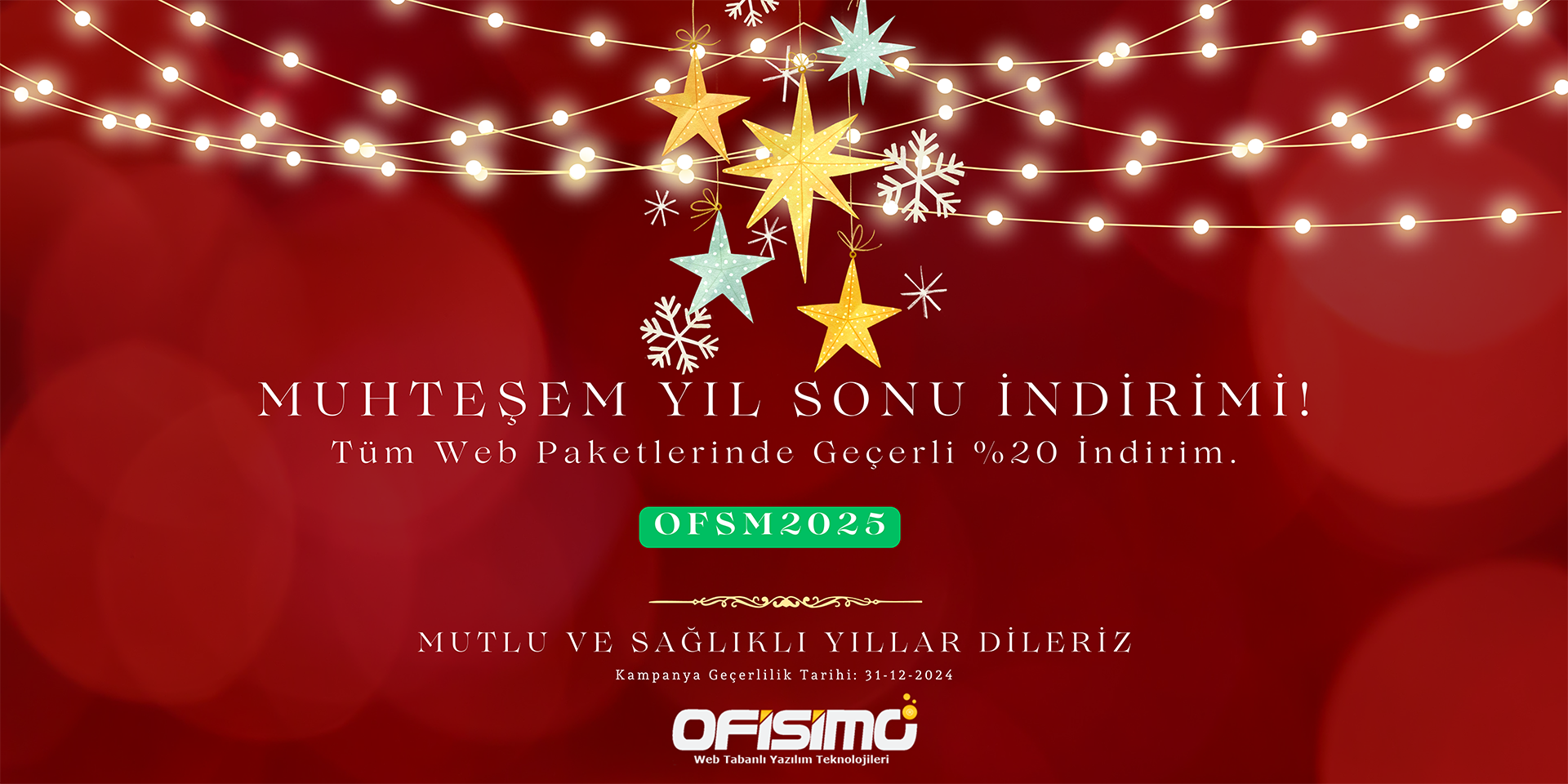 Muhteşem Yıl Sonu İndirimi. Tüm Web Paketlerinde Geçerli %20 İndirim!