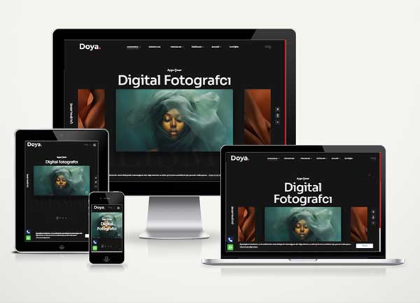 Dijital Fotoğrafçı Web Sitesi Paketi 