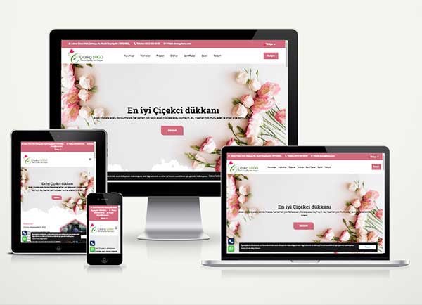 Çiçekçi Peysaj Web Site Paketi Woodle