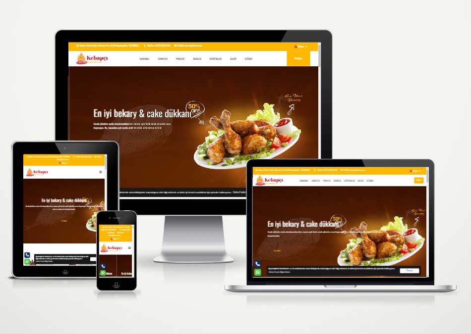 Kebapçı Restaurant Web Sitesi Paketi G