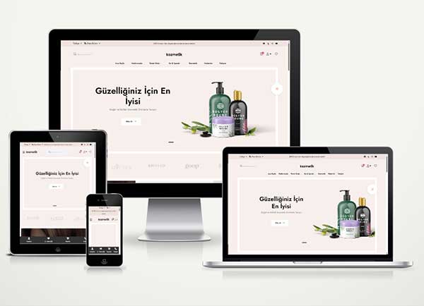 Kozmetik Market E-Ticaret Paketi Bustle